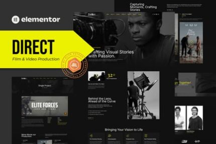 Direct - Film & Video Production Elementor Pro Template Kit By Rometheme